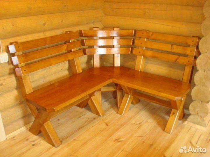 Скамьи и лавки из дерева для бань саун и беседок