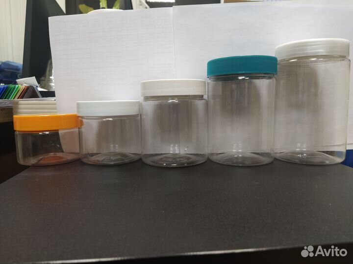 Продам Пэт банки с крышками под хранение