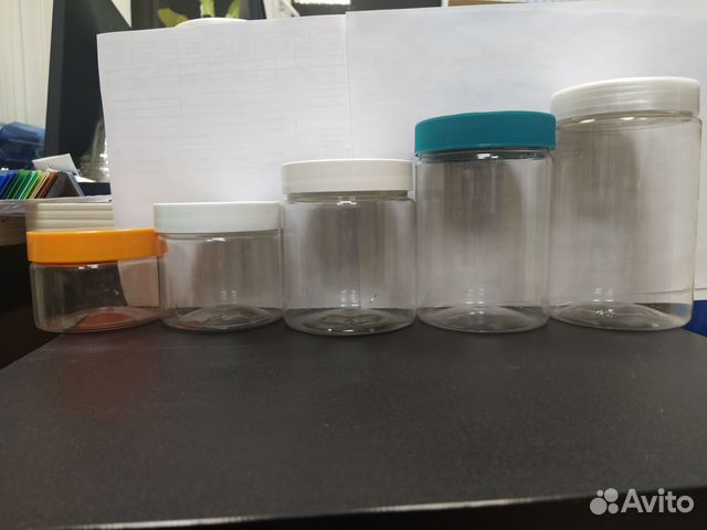 Продам Пэт банки с крышками под хранение
