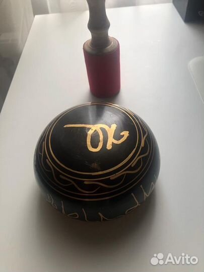 Индийская латунная поющая чаша