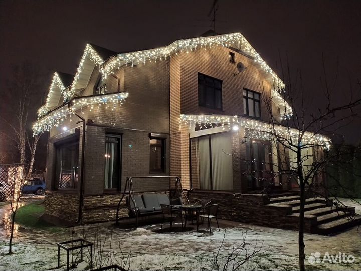 Гирлянда уличная Бахрома 12 метров 400 Led