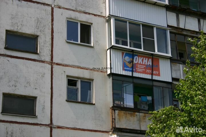 Балкон с алюминиевым остеклением