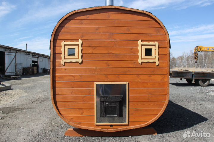 Баня квадро 4 метра с установкой