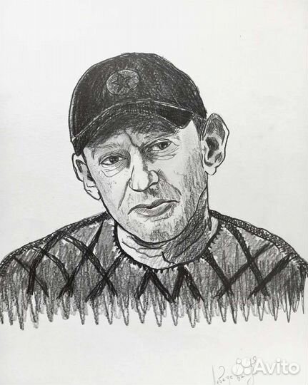 Портрет по фото карандашом