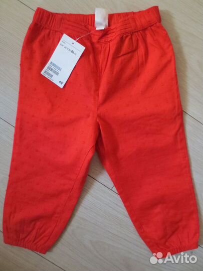 Брюки хлопковые H&M, р.86, новые
