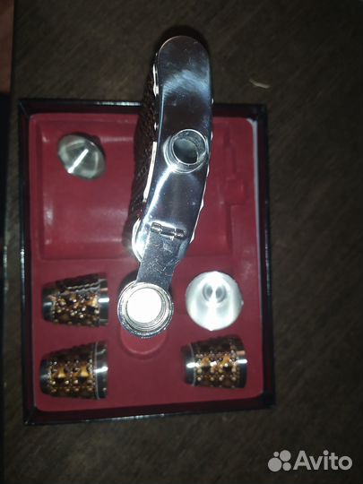 Набор фляжка 4 стопочки нержавейка