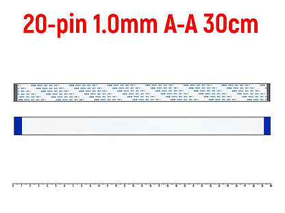 Шлейф FFC 20-pin Шаг 1.0mm Длина 30cm П�рямой A-A A