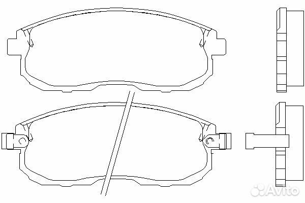 2156101 Колодки тормозные дисковые перед