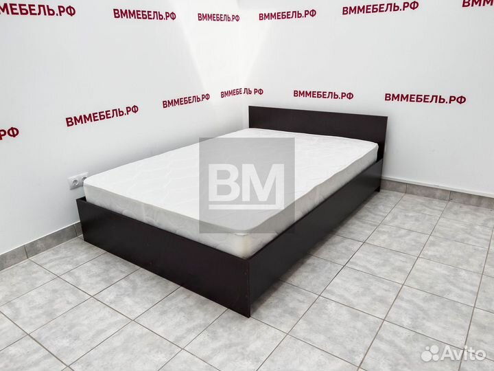 Кровать двуспальная 140х200 венге