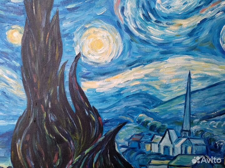 Картина Ван Гога Звездная ночь