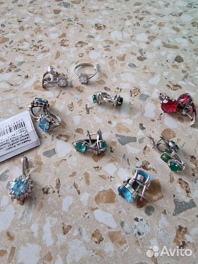 Серьги серебро