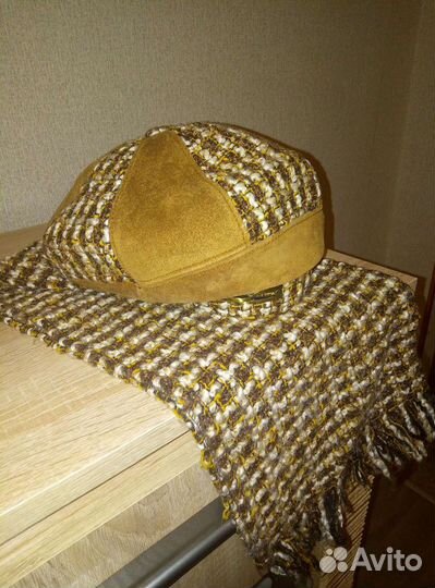 Берет натуральная замша