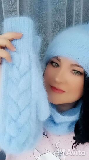 Шапка, варежки, снуд на заказ