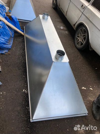 Вытяжной зонт, островной, пристенный