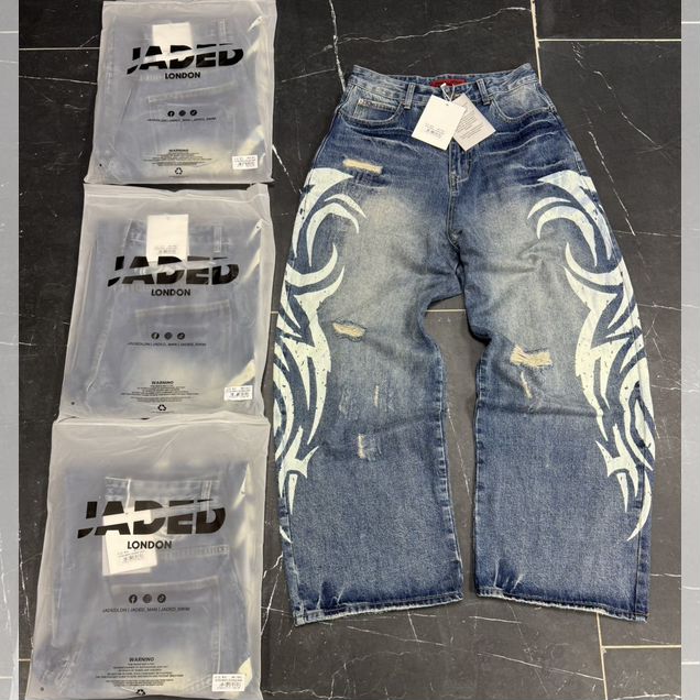 Джинсы jaded london laser tribal colossus xl