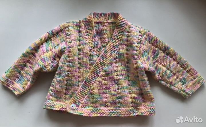 Вязаный кардиган детский 80