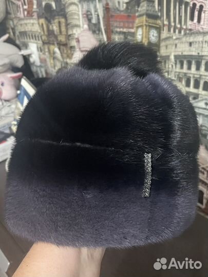 Шапка норковая женская р56-58