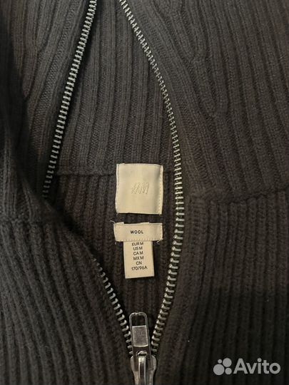 Кофта zip H&M 100% шерсть