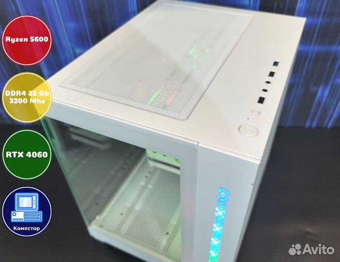 Игровая станция AMD5600-RTX4060-32DDR4-HED1273-A520