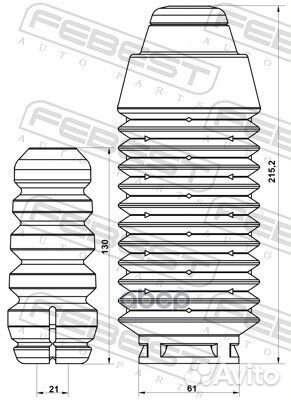Пыльник-отбойник амортизатора перед rnshbka