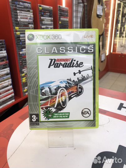 Диск xbox 360 Burnout Paradise