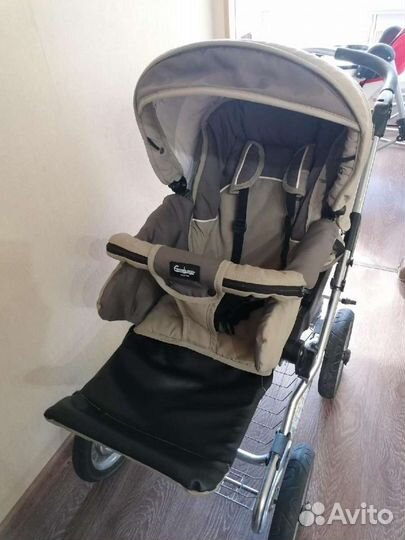 Коляска Emmaljunga 2 в 1, Edge duo combi, Швеция