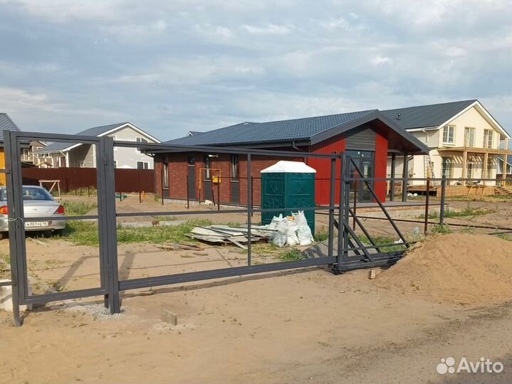 Откатные ворота «Универсал» 4000х2000мм, ral 7024