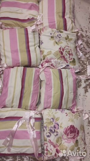 Бортики в кроватку розовые/комплект на выписку