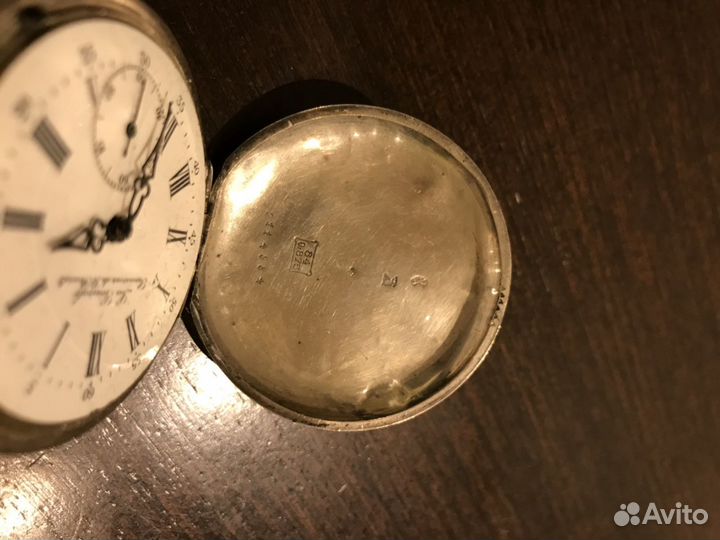 Часы карманные, серебряные