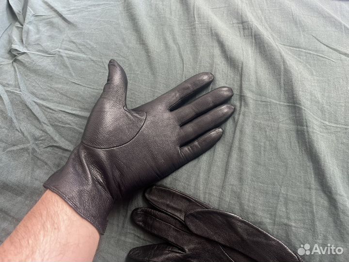 Перчатки женские кожаные 8