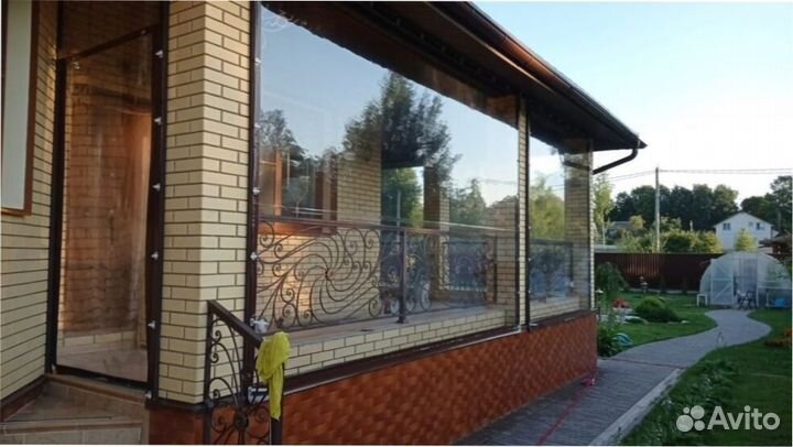 Мягкие окна для террас, летних кафе под ключ