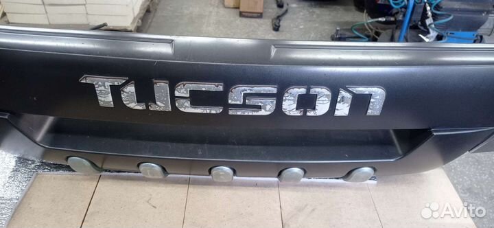 Накладка на задний бампер Хендай Туксон 1