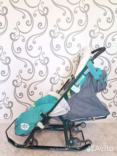 Детские санки коляска