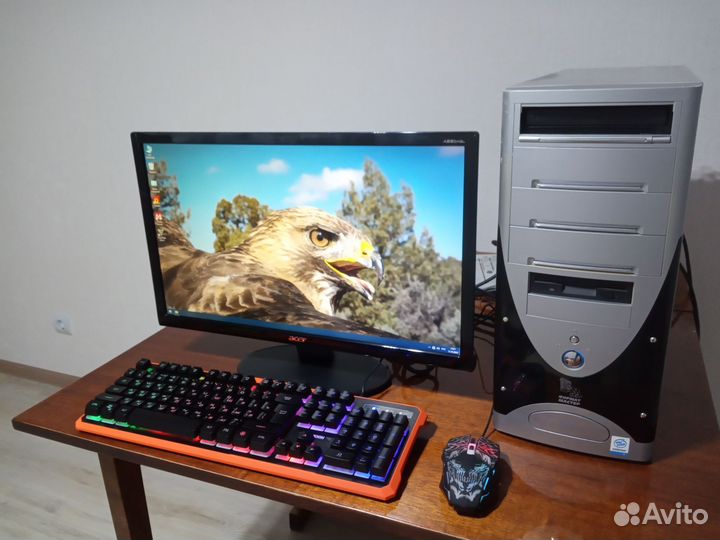 Игровой комп. Intel Core i5,16Gb,RX580, 22”