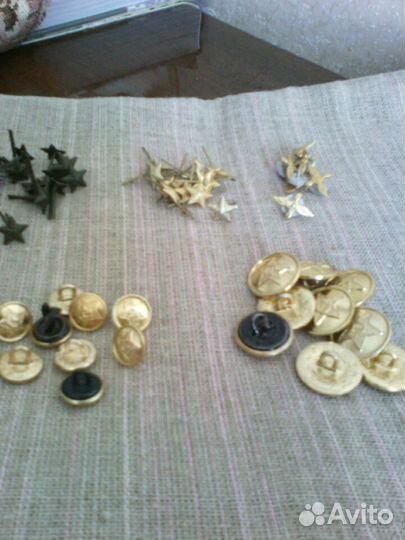 Пуговицы, звездочки военные СССР