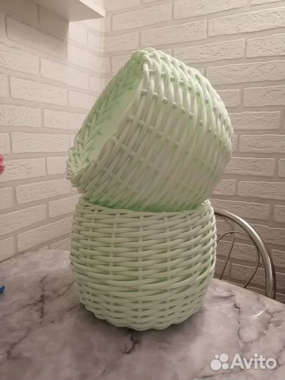 Кашпо из ротанга