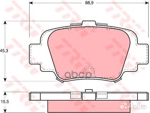 Колодки торм. nissan micra 92-03 зад.к-т GDB106
