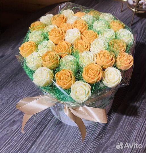 Шоколадные розы цветы