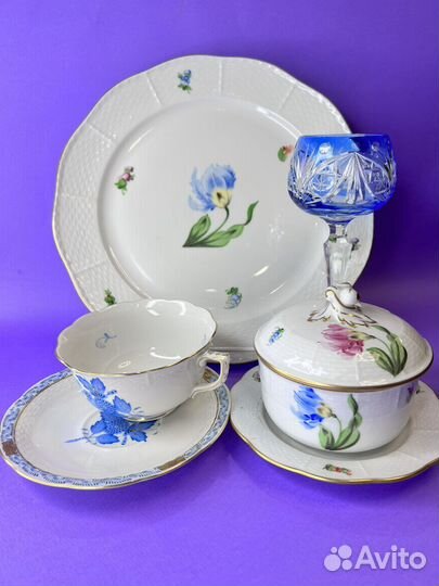 Чайные и кофейные Венгерские пары с цветами