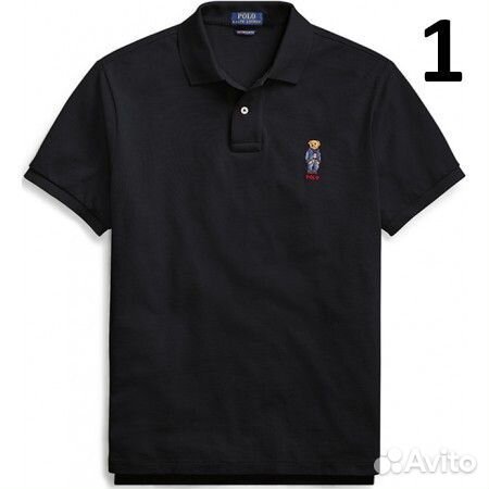 Футболка мужская polo ralph lauren (лого медведь)