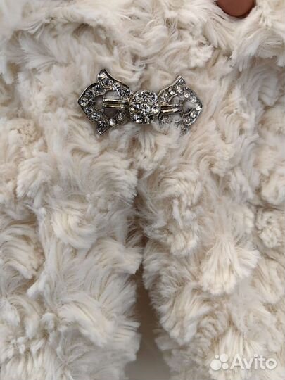 Накидка шубка для малышки на годик