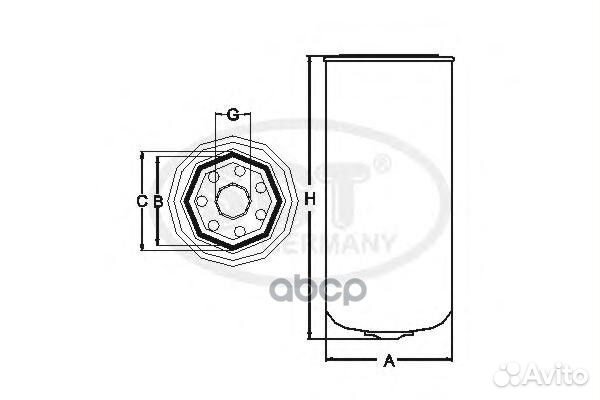 SCT ST 6057 Топливный фильтр ST6057 st6057 SCT