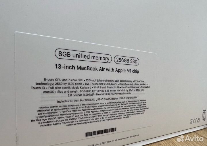 Macbook air 13 m1 новый / гарантия 1 год