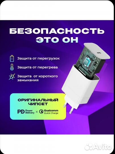 Зарядка на iPhone 20w