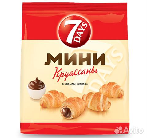 Круассан 7 Days Мини с кремом Какао 300г Чипита