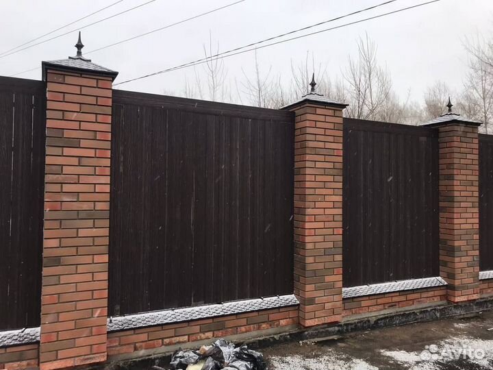 Колпак для защиты забора 1,5х1,5 или 2х2 кирпича