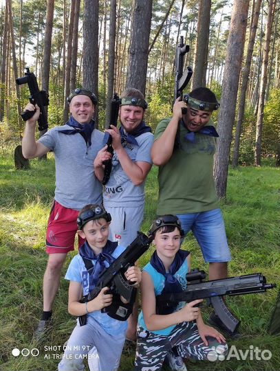 Игра выездной Лазертаг для детей и взрослых