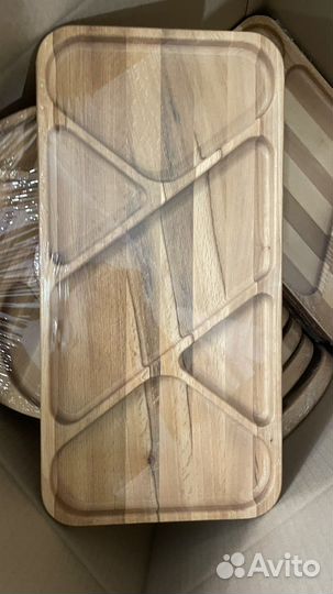 Посуда из дерева менажница блюдо поднос доска