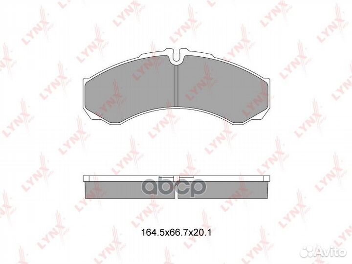 Колодки торм. диск. задн. iveco Daily II-VI 2.3