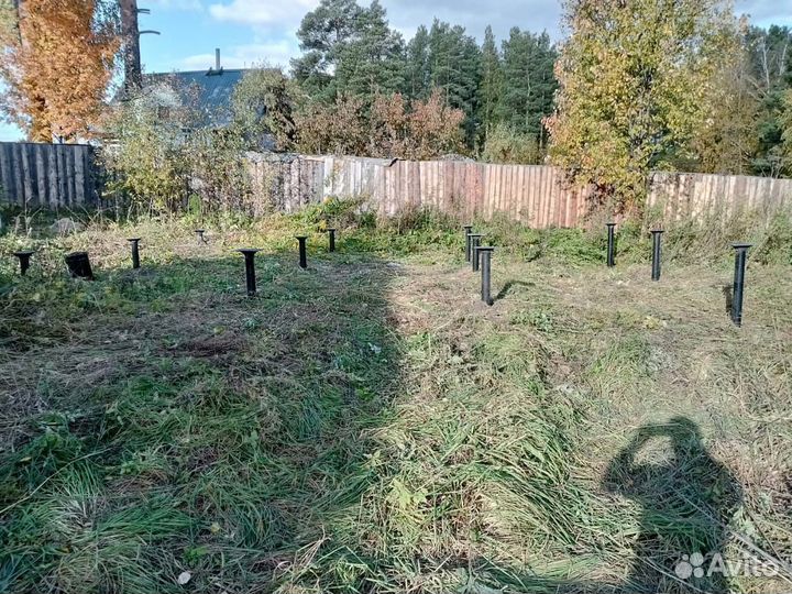 Винтовые сваи с монтажом